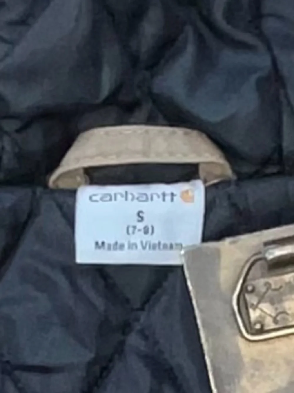 Carhartt Quick Duck Hooded Full Zip Jacket Size Small 7/8 Youth Boys